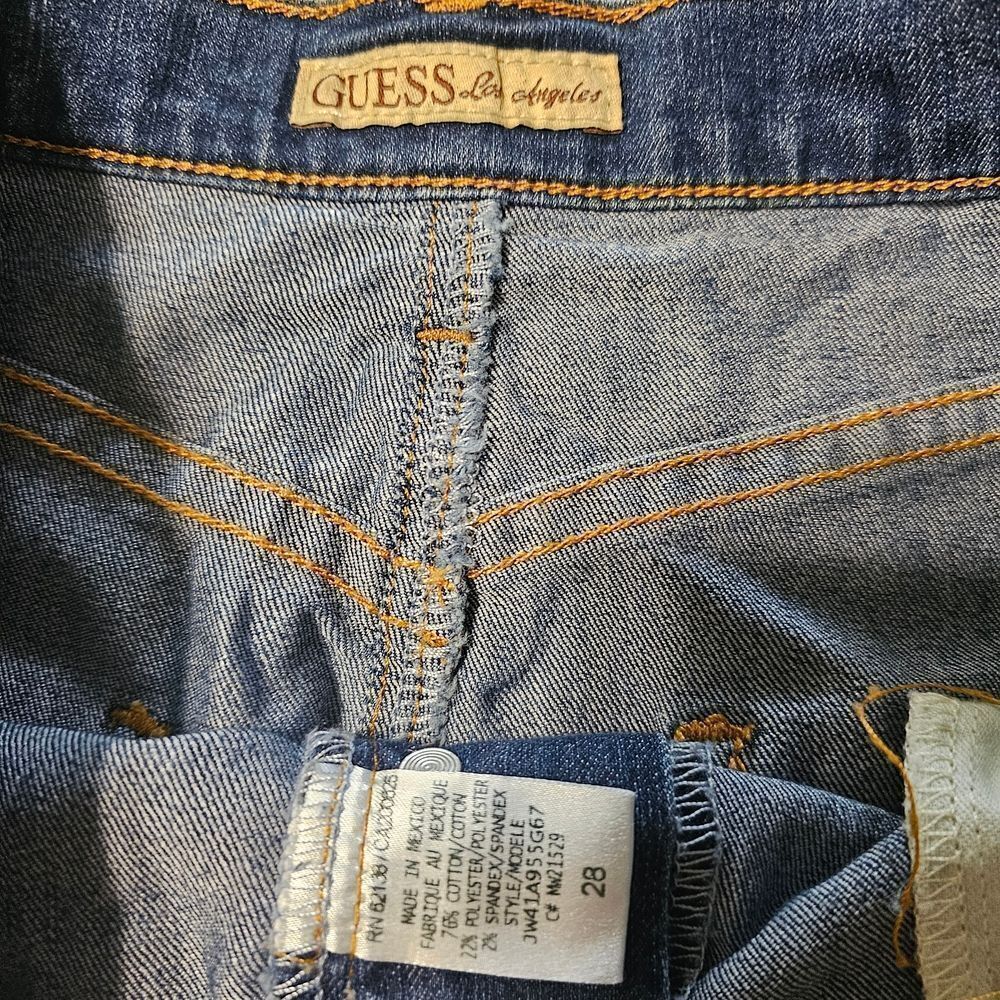 Guess Blue Knee-Length Pencil Skirt - Picture 5 of 6